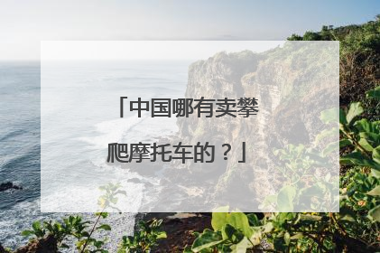 中国哪有卖攀爬摩托车的？