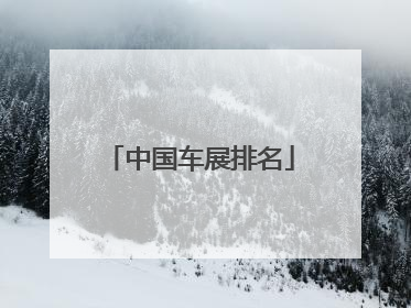 中国车展排名