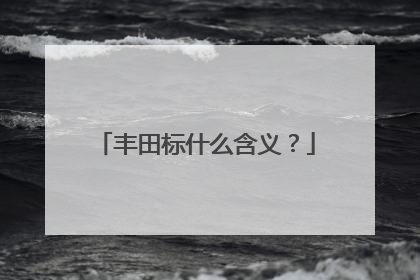 丰田标什么含义？