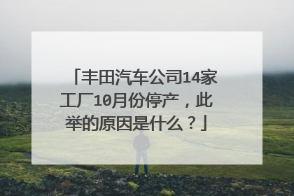 丰田汽车公司14家工厂10月份停产，此举的原因是什么？