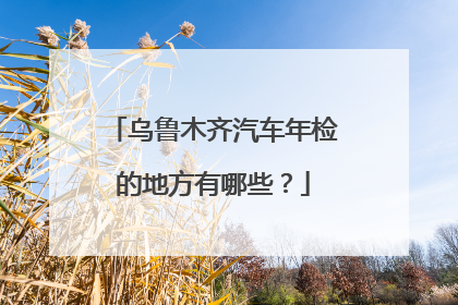 乌鲁木齐汽车年检的地方有哪些？