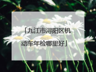 九江市浔阳区机动车年检哪里好