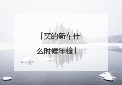 买的新车什么时候年检