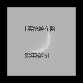 买统筹车险能年检吗