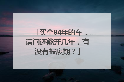 买个04年的车，请问还能开几年，有没有报废期？