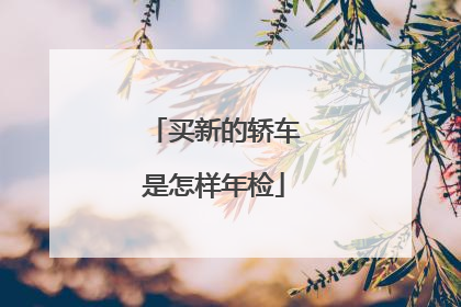 买新的轿车是怎样年检