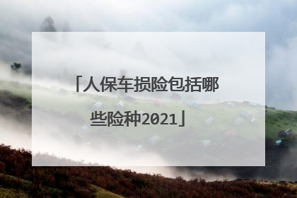 人保车损险包括哪些险种2021