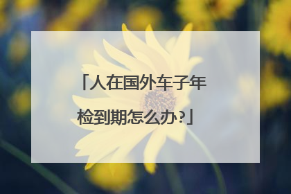 人在国外车子年检到期怎么办?