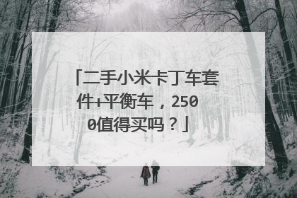 二手小米卡丁车套件+平衡车，2500值得买吗？