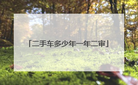 二手车多少年一年二审