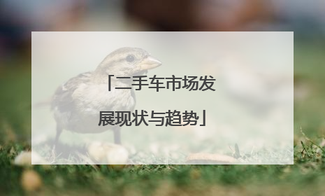 二手车市场发展现状与趋势