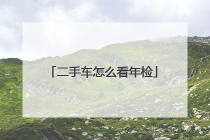 二手车怎么看年检
