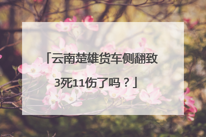 云南楚雄货车侧翻致3死11伤了吗？