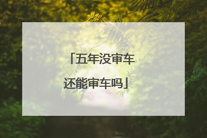 五年没审车还能审车吗