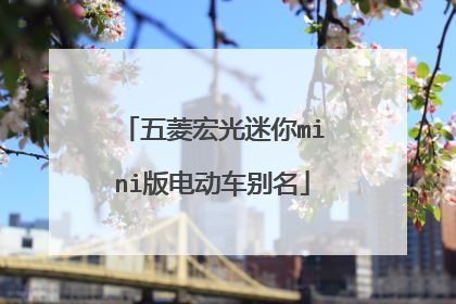 五菱宏光迷你mini版电动车别名