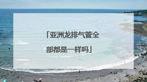 亚洲龙排气管全部都是一样吗