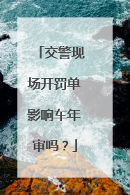 交警现场开罚单影响车年审吗？