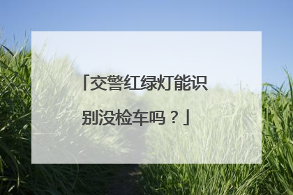 交警红绿灯能识别没检车吗？