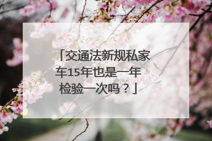交通法新规私家车15年也是一年检验一次吗？