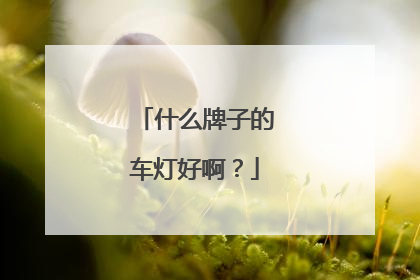 什么牌子的车灯好啊？