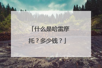 什么是哈雷摩托？多少钱？
