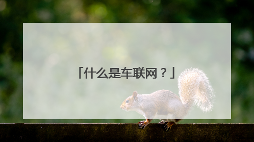什么是车联网？