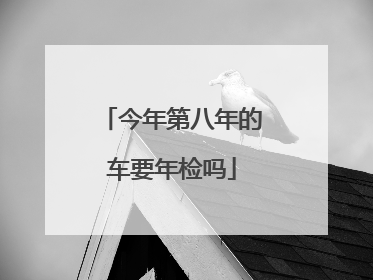 今年第八年的车要年检吗