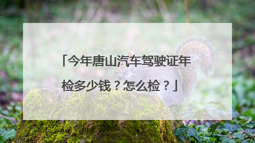 今年唐山汽车驾驶证年检多少钱？怎么检？