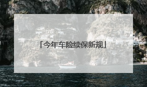 今年车险续保新规