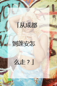 从成都到蓬安怎么走？