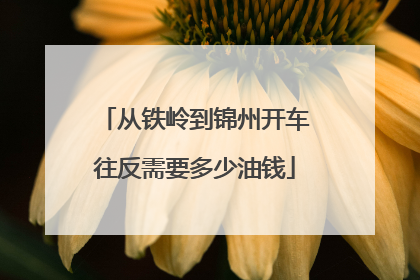 从铁岭到锦州开车往反需要多少油钱