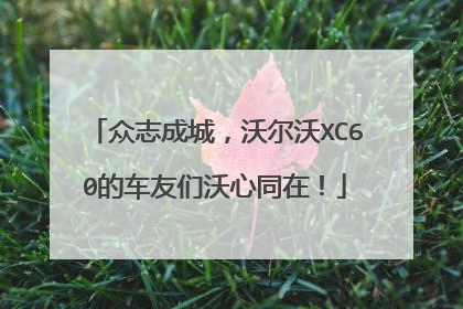 众志成城，沃尔沃XC60的车友们沃心同在！