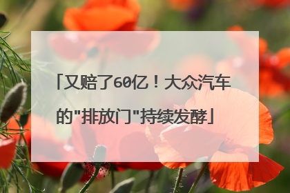 又赔了60亿！大众汽车的