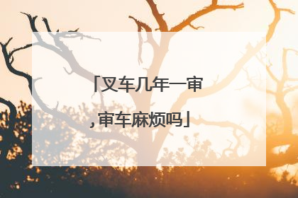 叉车几年一审,审车麻烦吗