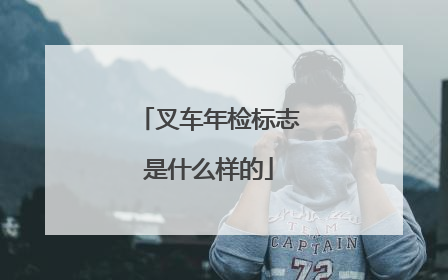 叉车年检标志是什么样的