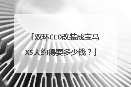 双环CEO改装成宝马X5大约得要多少钱？