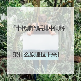 十代雅阁后排中间杯架什么原理拉下来