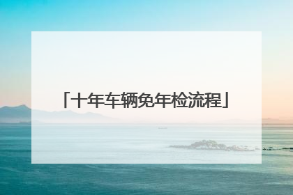 十年车辆免年检流程