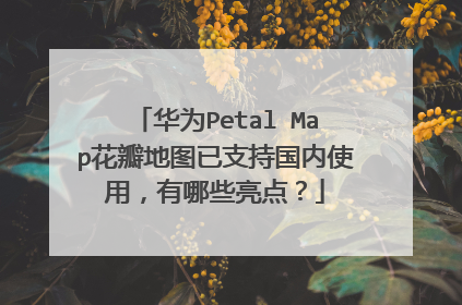 华为Petal Map花瓣地图已支持国内使用，有哪些亮点？