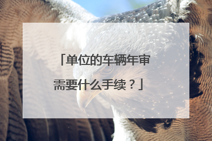 单位的车辆年审需要什么手续？