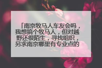 南京牧马人车友会吗，我想搞个牧马人，但对越野还很陌生，寻找组织，另求南京哪里有专业点的改装的地方，