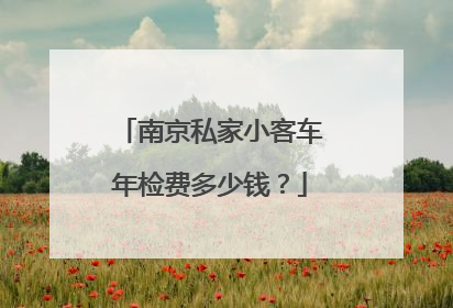 南京私家小客车年检费多少钱？