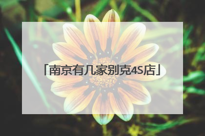 南京有几家别克4S店