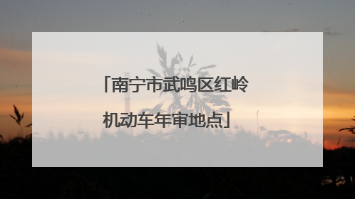 南宁市武鸣区红岭机动车年审地点