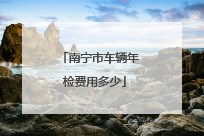 南宁市车辆年检费用多少