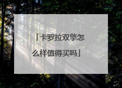 卡罗拉双擎怎么样值得买吗