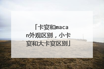 卡宴和macan外观区别，小卡宴和大卡宴区别