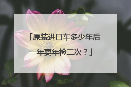 原装进口车多少年后一年要年检二次？