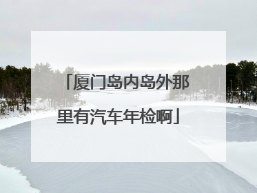 厦门岛内岛外那里有汽车年检啊