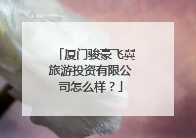 厦门骏豪飞翼旅游投资有限公司怎么样？